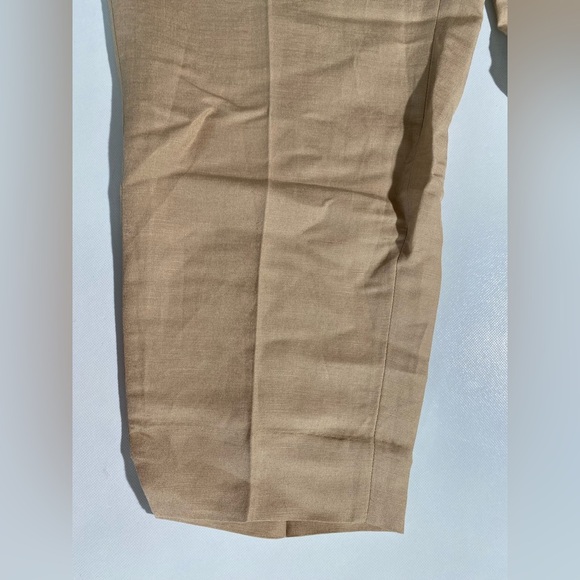 NEW- Plus Size 22W Calvin Klein Women's Linen Blend Suit/Dress Pants Camel $109 - Picture 3 of 16